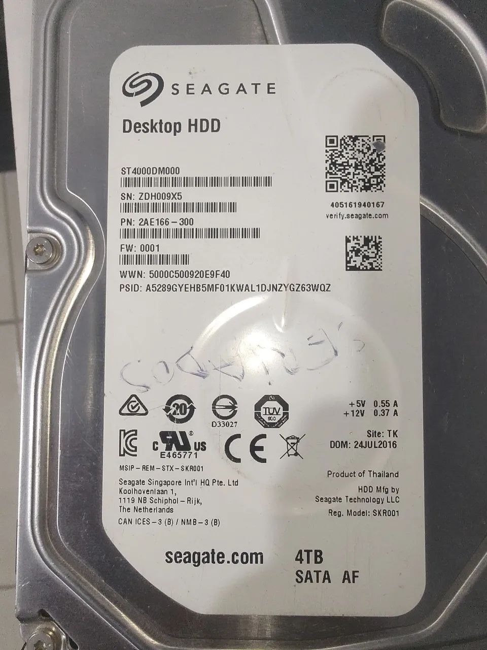 Vendo HD 4 Terabyte.