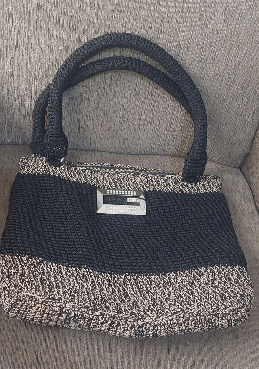 Bolsa de Crochê com Forro e Zíper  - Foto 2