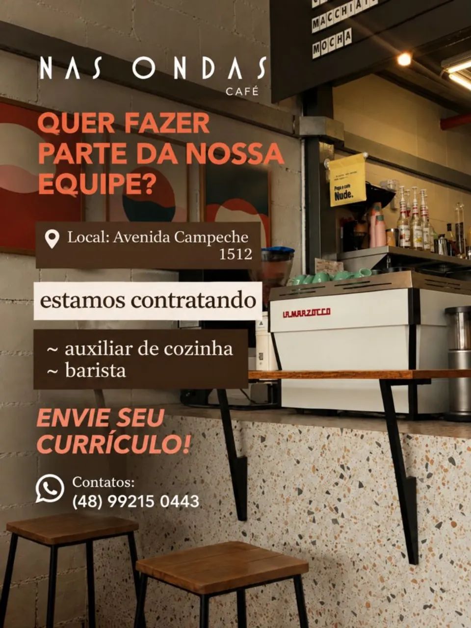 VENHA TRABALHAR COM A GENTE! 