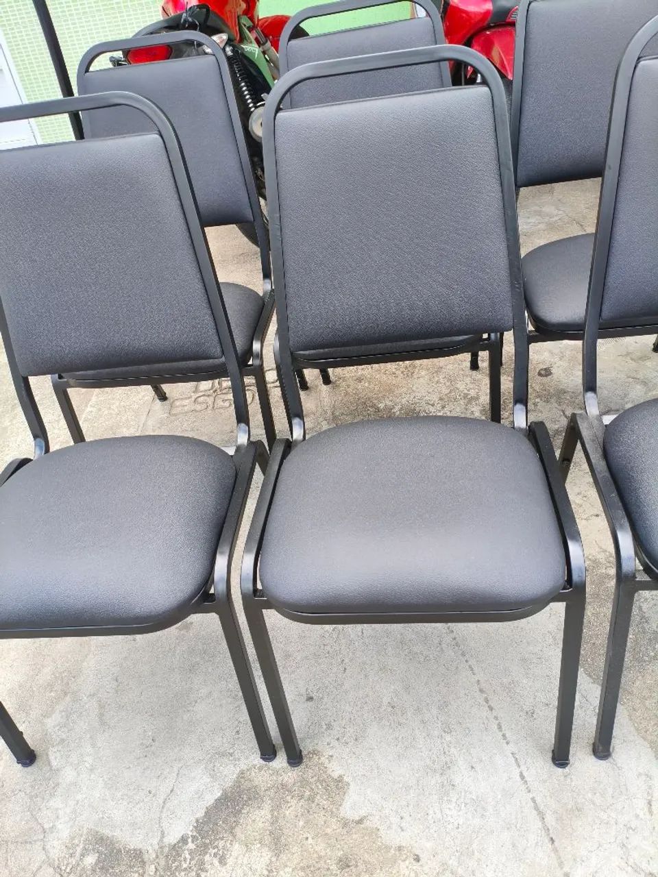 cadeira fixa escritório, auditório sala de espera  - Foto 5