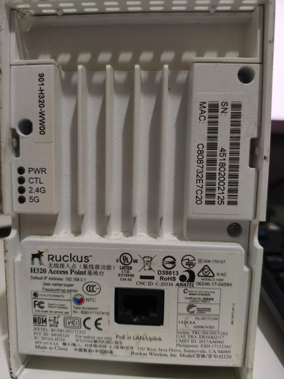 Access Point Ruckus H320 (usado) - Foto 2