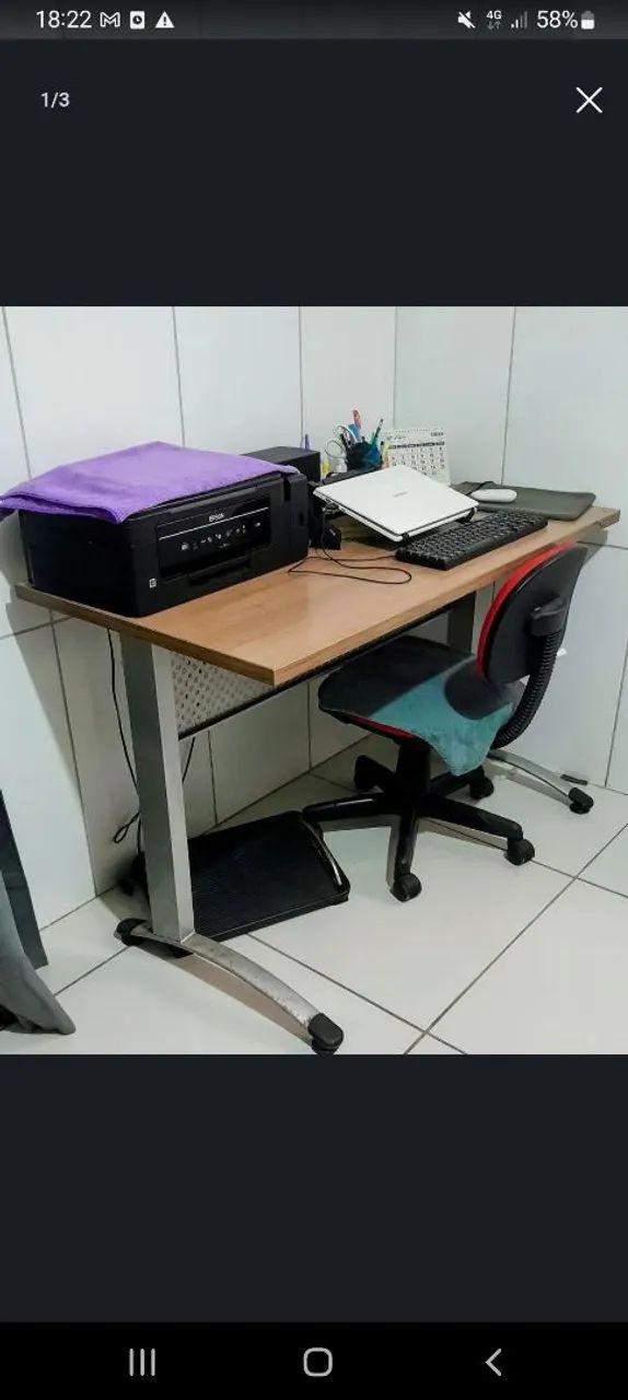 Mesa escritório seminova  - Foto 2