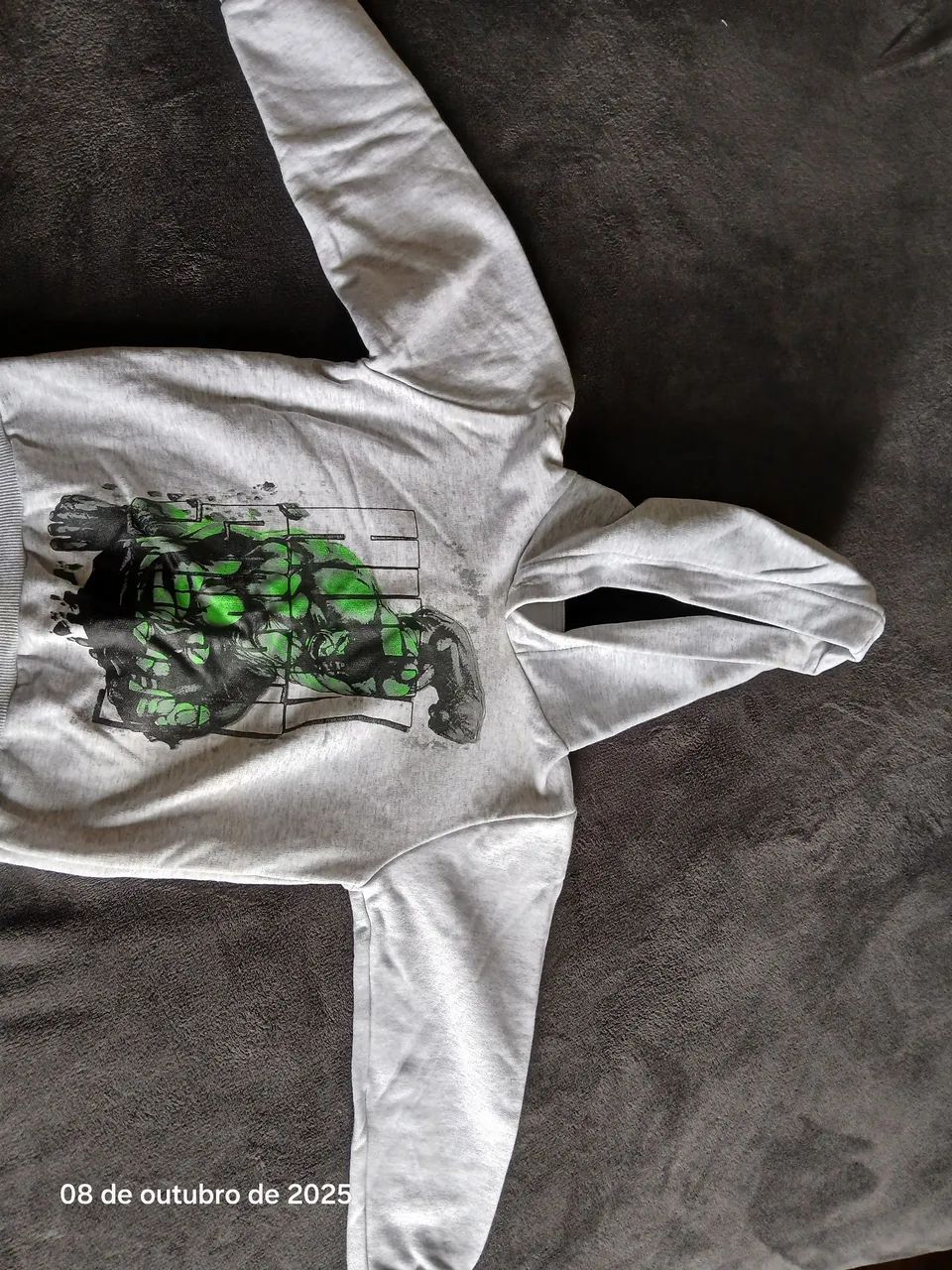Blusão Moletom infantil Hulk Tam. 4 - Foto 3