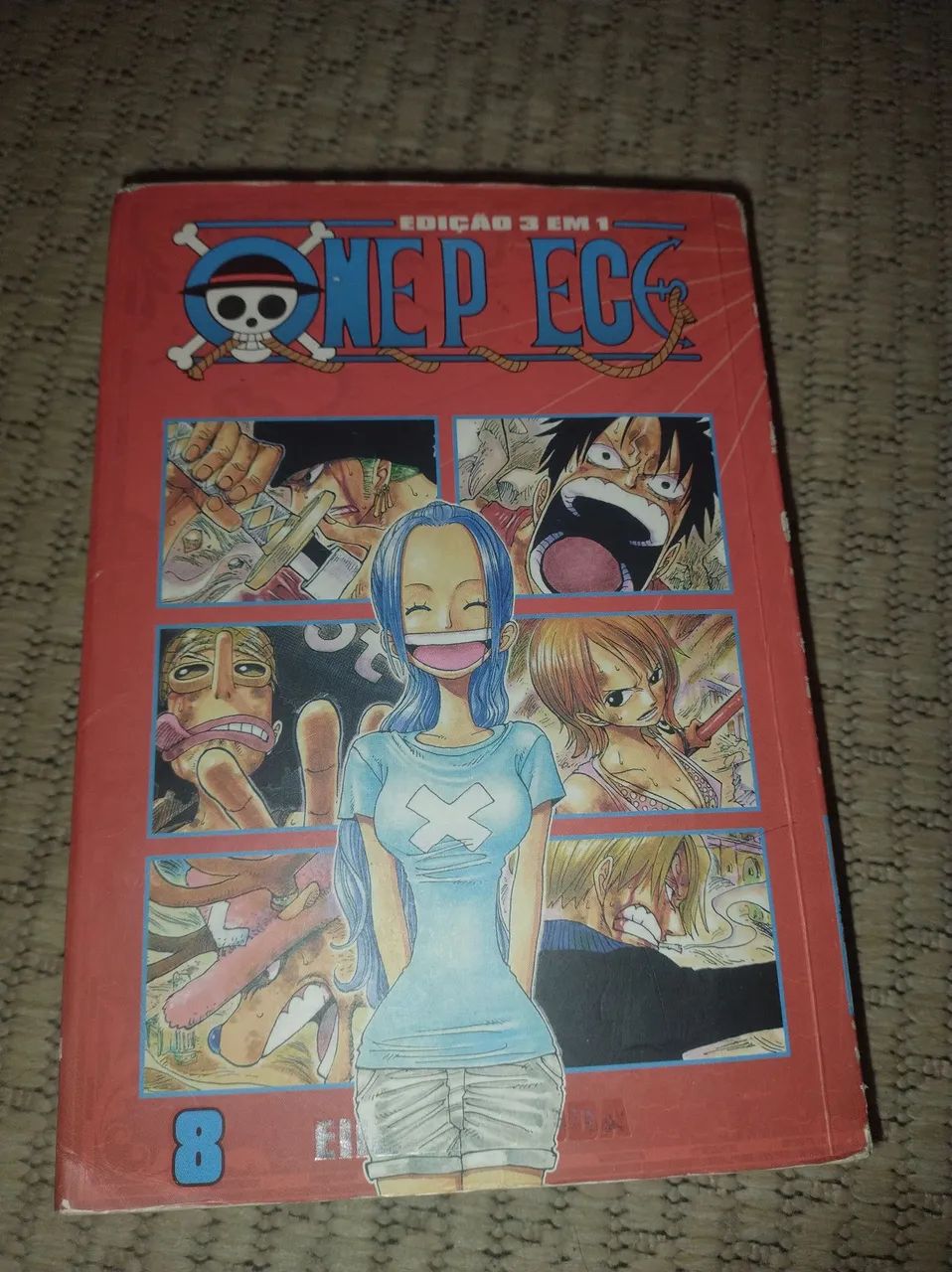 One Piece 3 em 1 Mangá Volume 8