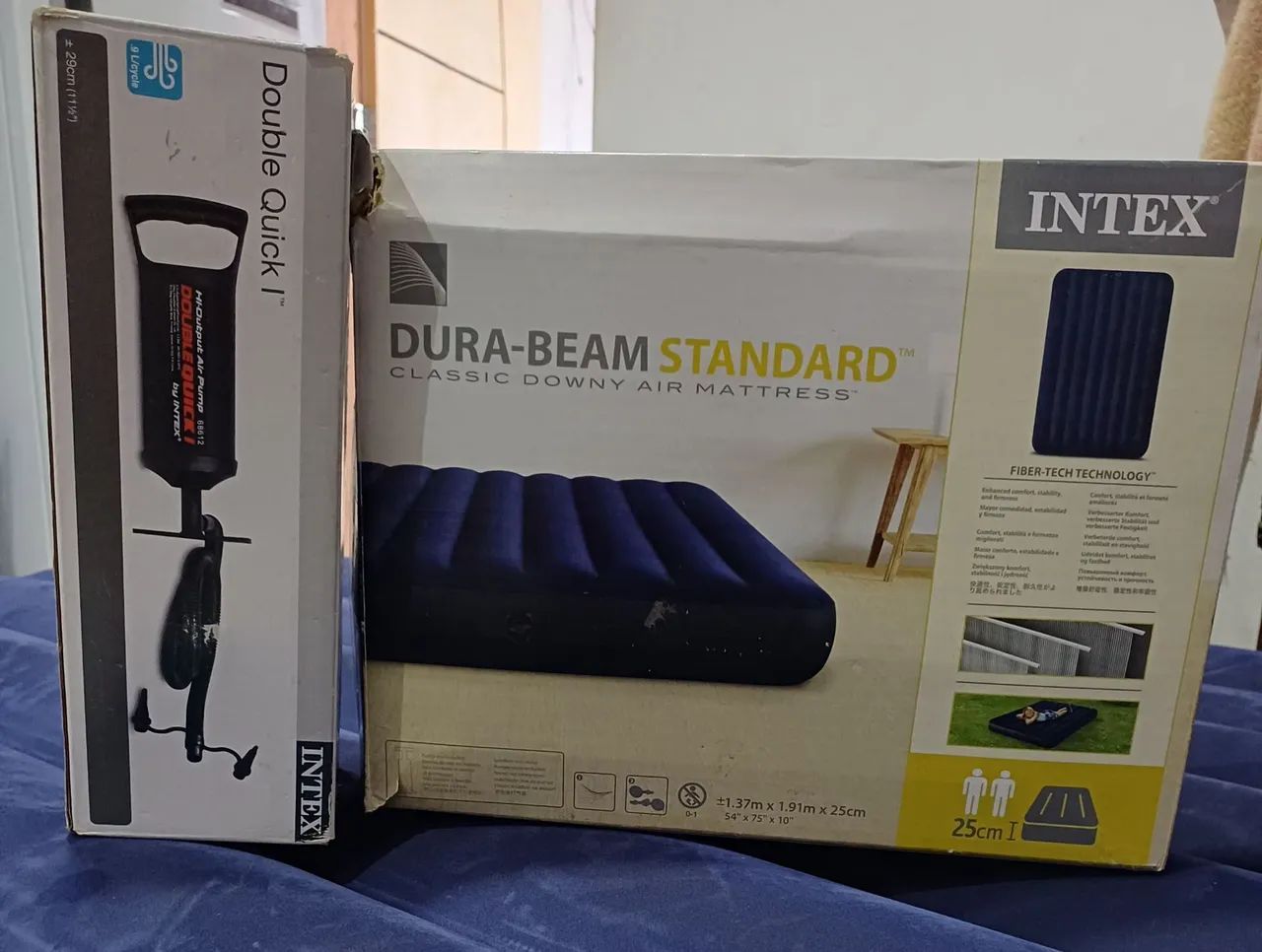 Vendo colchão de casal inflável da marca intex 
