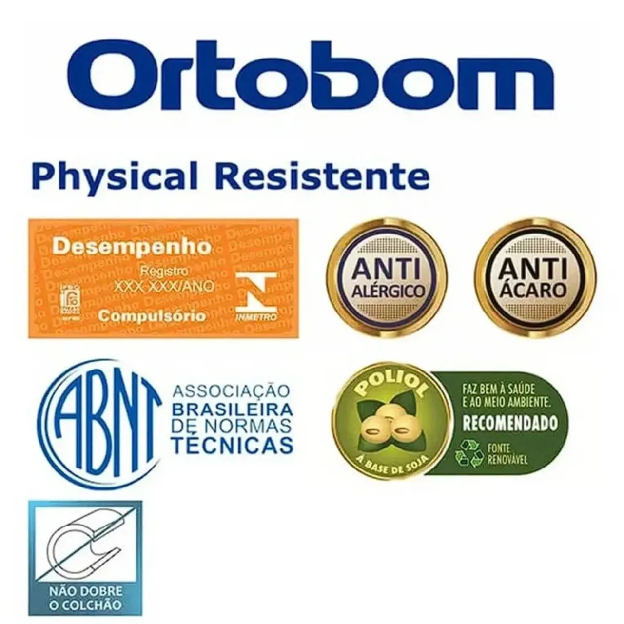 Colchão Physical Resistente 88×188 Solteiro Ortobom / entrega hoje  - Foto 4