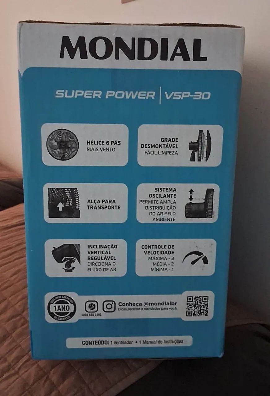 Ventilador de mesa 30 cm Mondial  - Foto 3