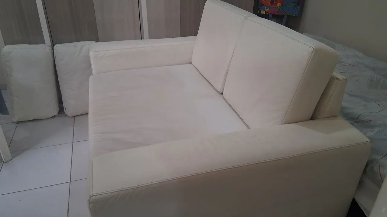 SOFÁ CAMA 2 LUGARES EM BOM ESTADO!!!! - Foto 2