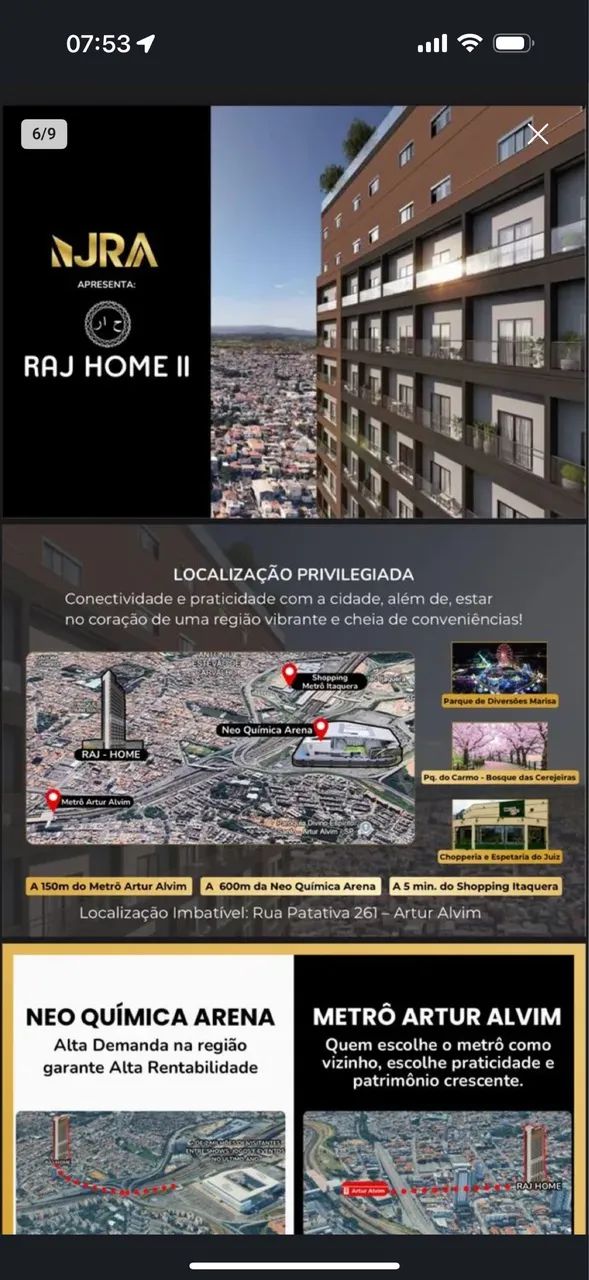? RAJ HOME II STUDIO & PAES ? Kitnets lindas e modernas de 17 a 40m² ?  - Foto 3