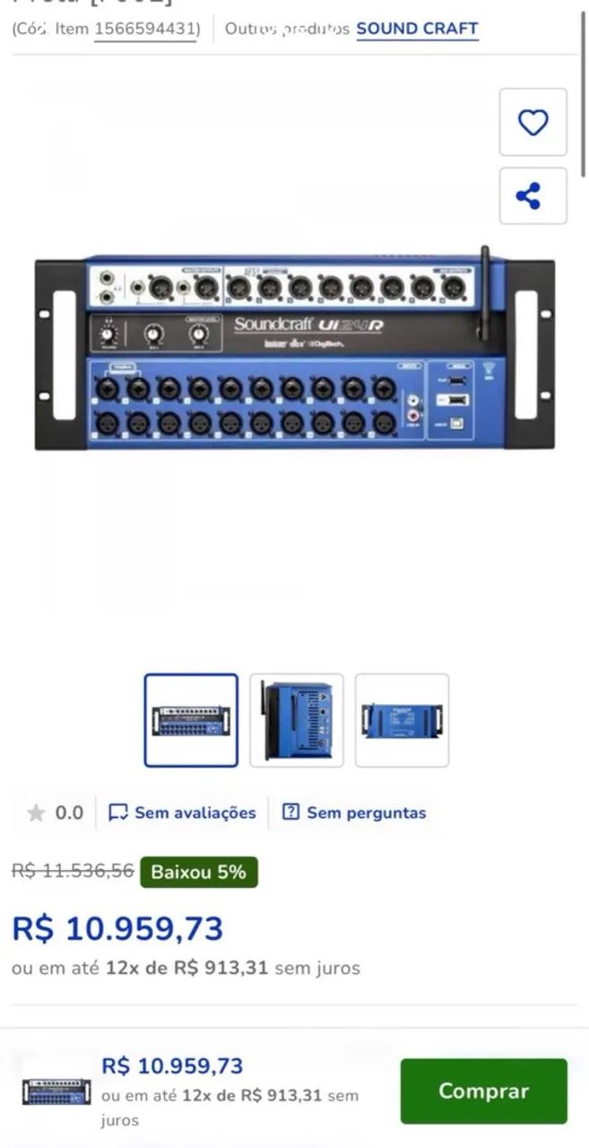 Mesa de som digital UI24r - Foto 3