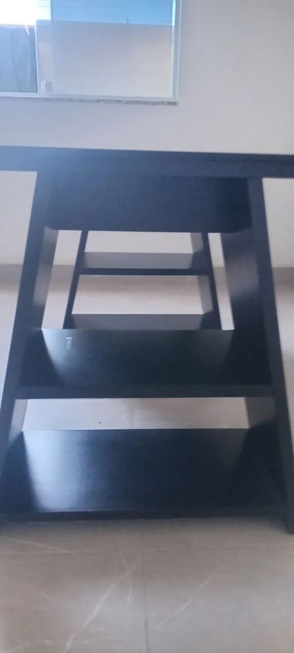 Mesa  para escritório tampo de vidro  - Foto 5