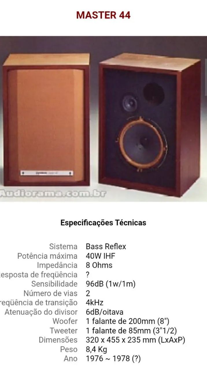 DESAPEGO MAIO/26 Caixas acústicas Gradiente Master 44 - Foto 4
