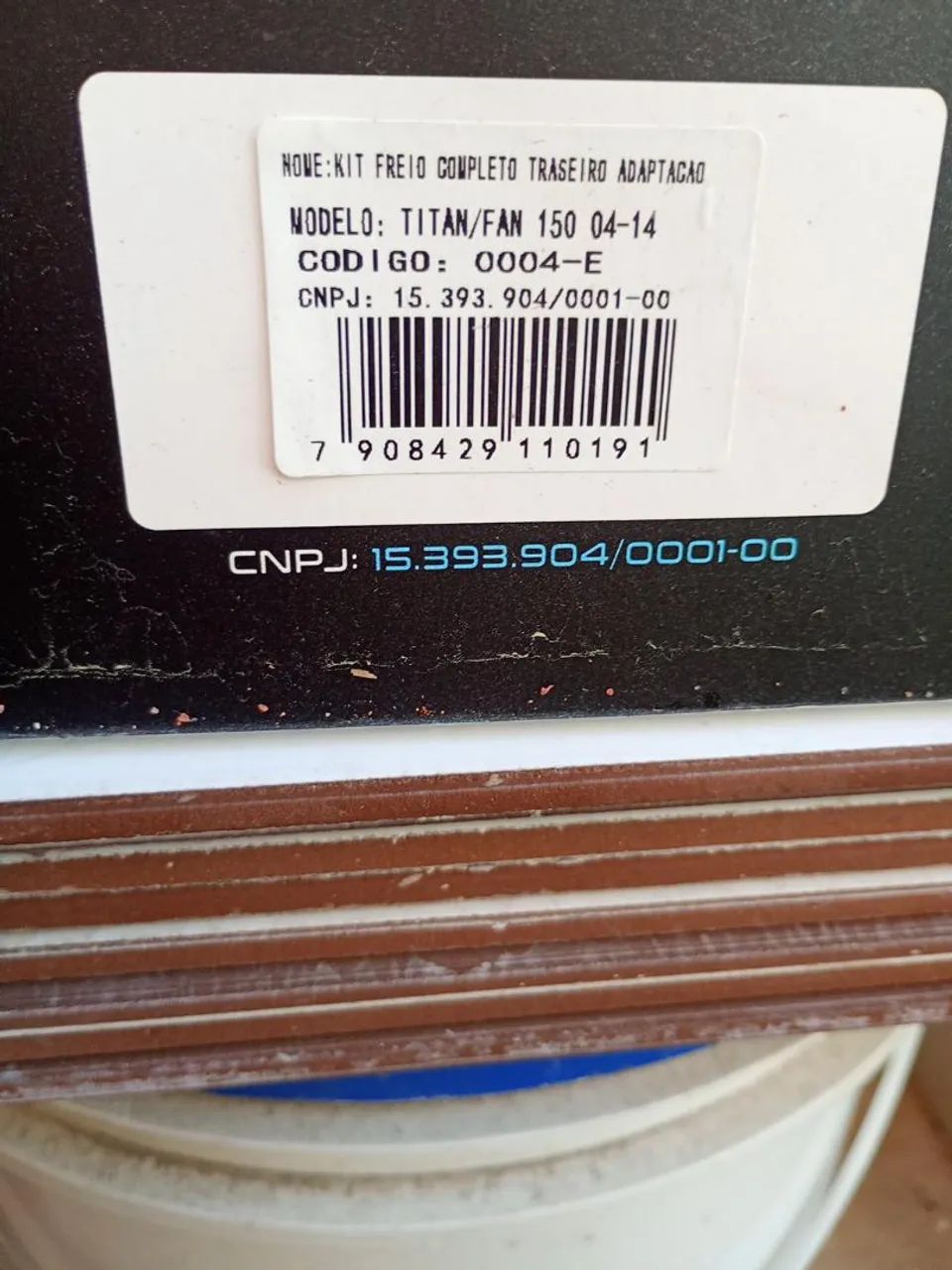 Kit Freio a Disco Traseiro Completo Embus Titan Fan 150 2004 a 2014 - Foto 6
