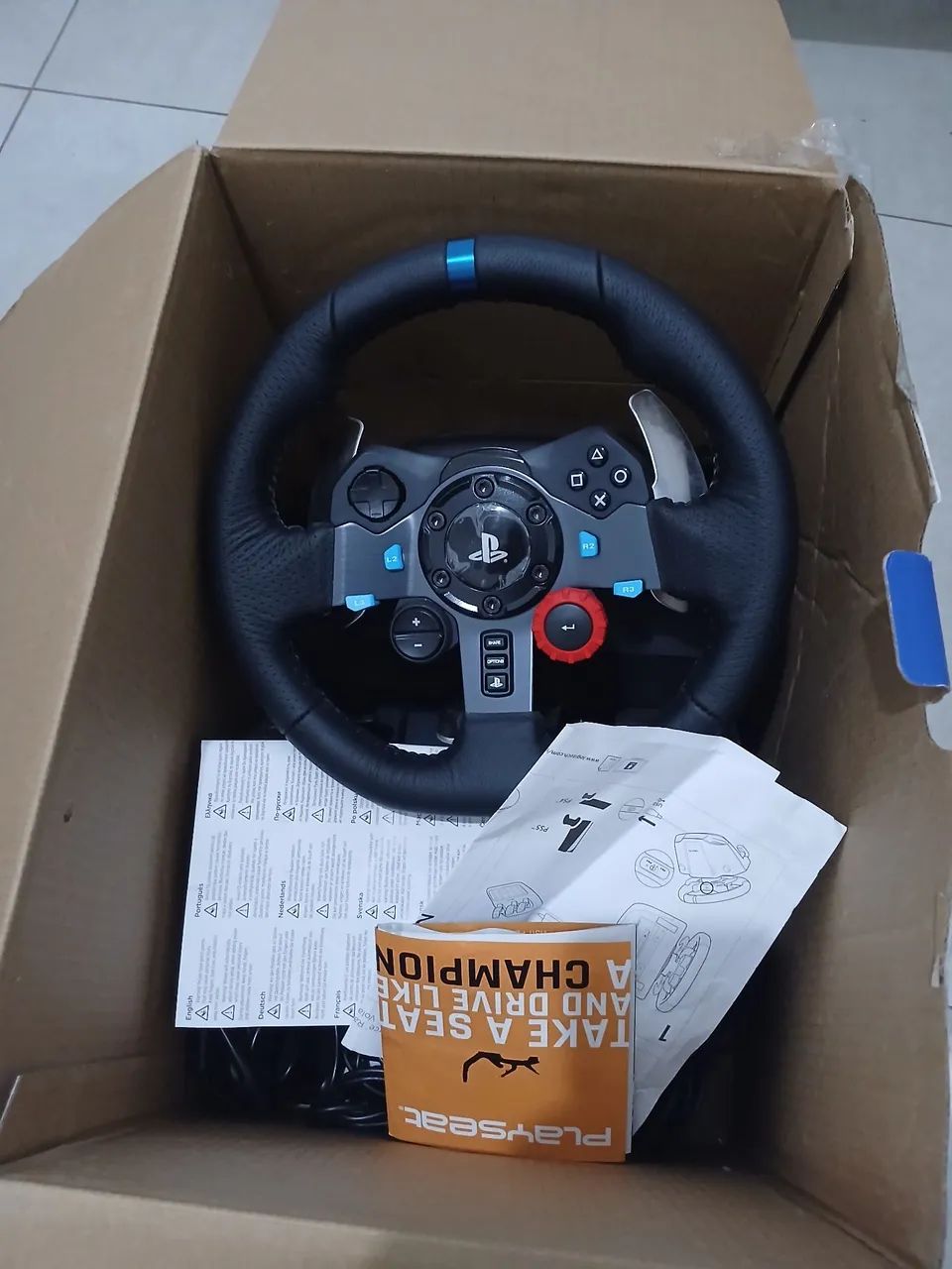 LOGITECH G29 - MUITO CONSERVADO + PEDAL - Foto 4