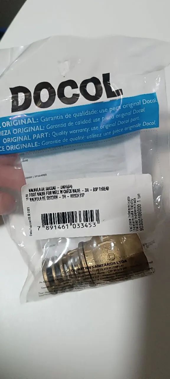 Válvula de sucção 65193083206403121