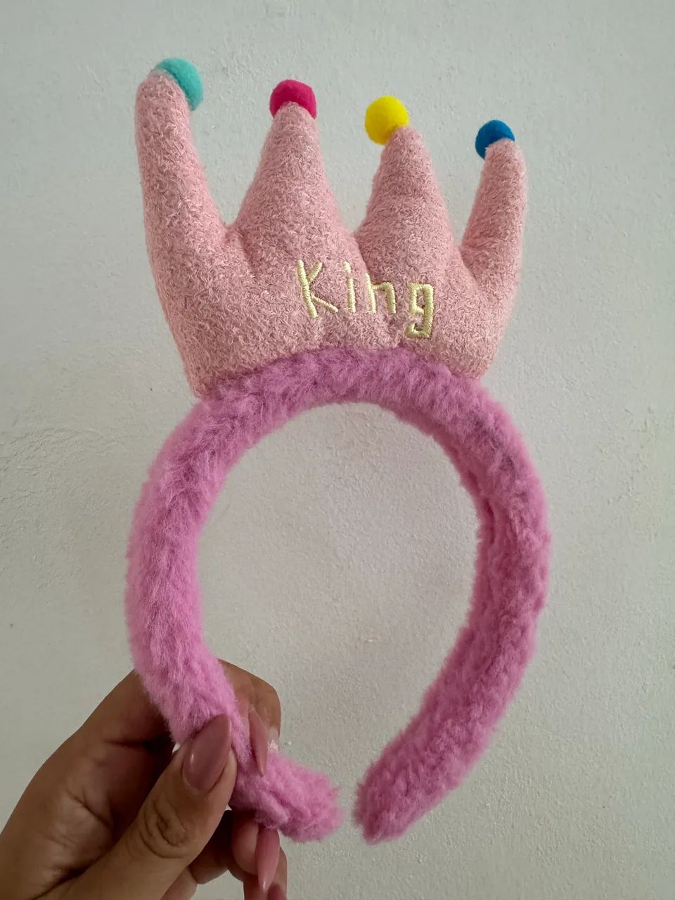 Tiara coroa king pelúcia nova 