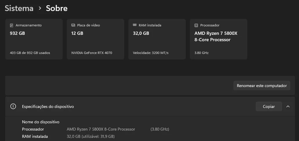 PC GAMER HIGH END - Ryzen 7 5800X - RTX 4070 Galaxy - 32GB RAM 3200mt/s - Foto 6