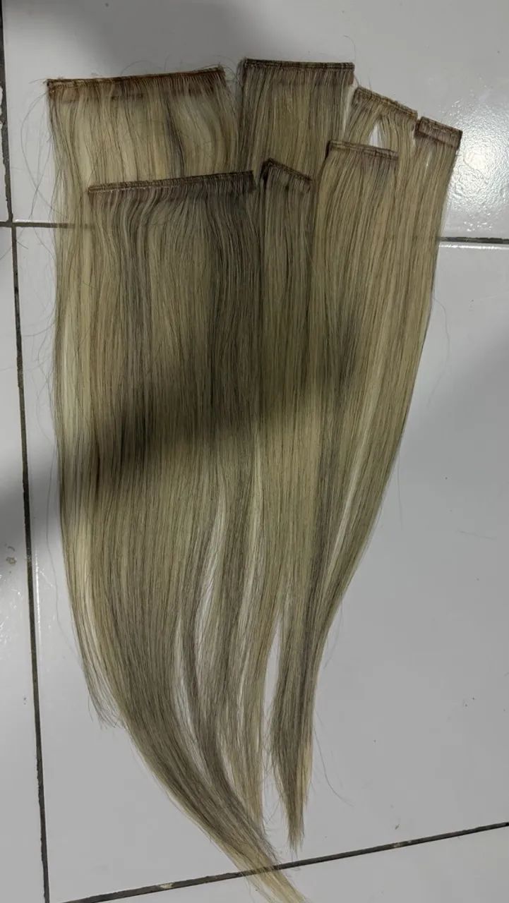 Mega hair loiro 54 cm  - Foto 4