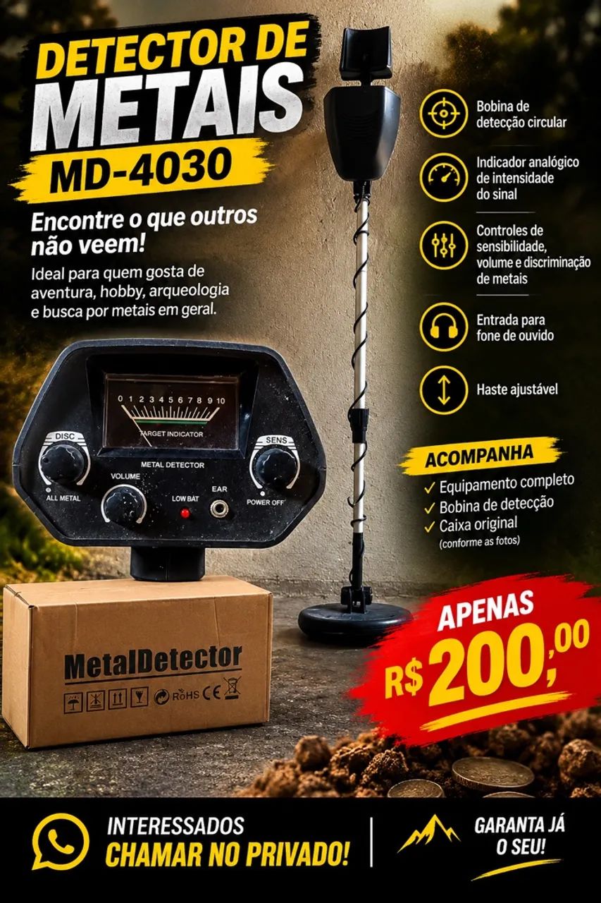 Detector de Metais MD 4030