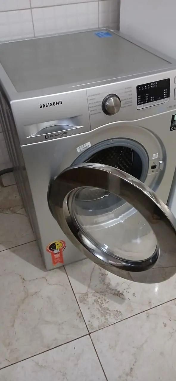 Lava e Seca Samsung Prata 12 Programas de Lavagem Água Quente