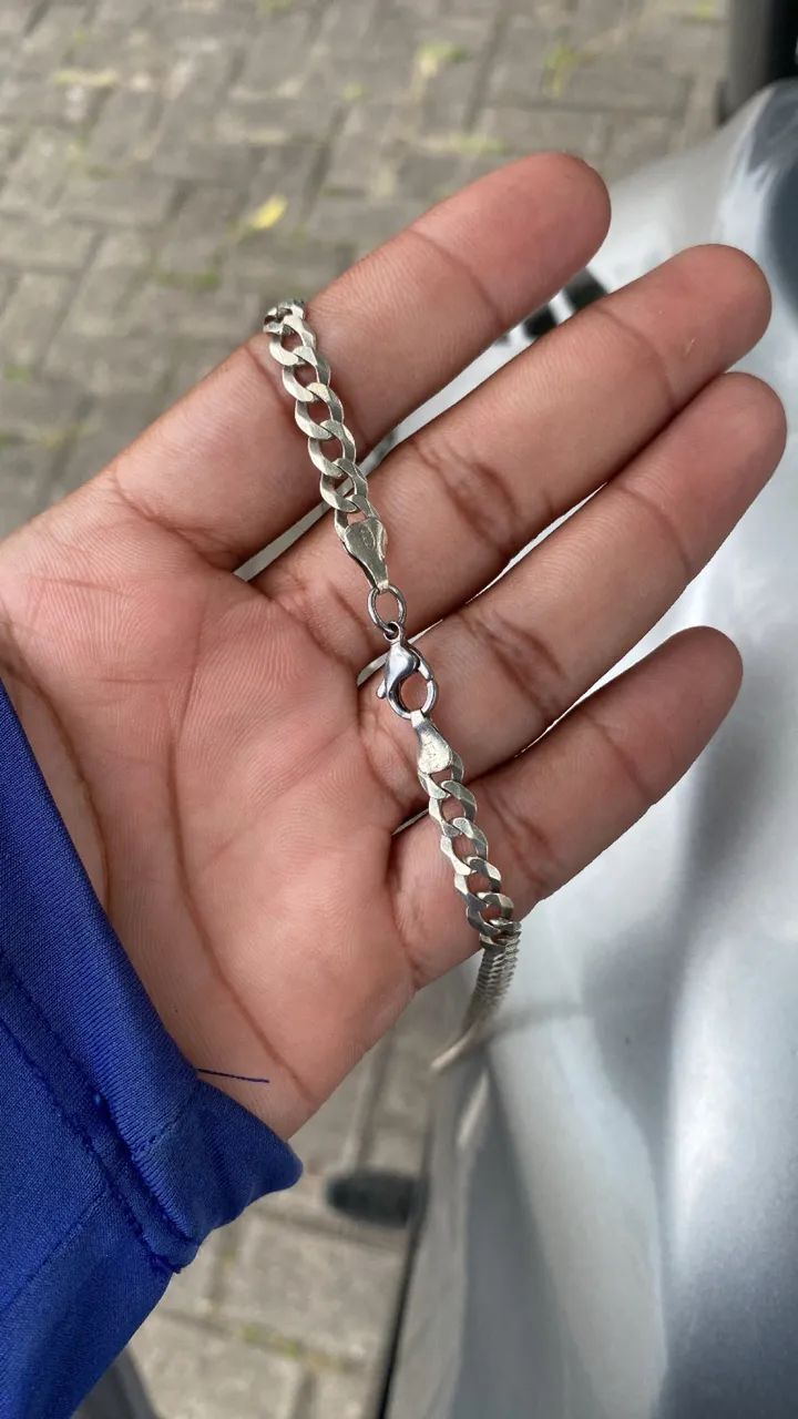 cordão de prata