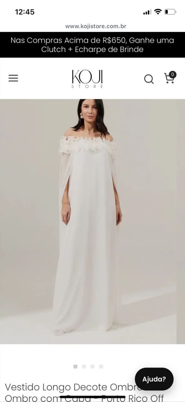 Vestido branco p usado uma vez  - Foto 2