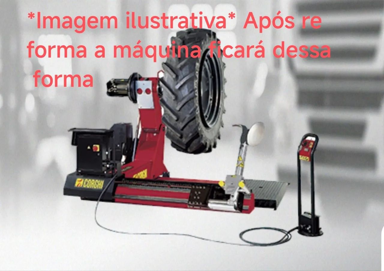 Máquina para desmontar pneus Corchi até 58 polegadas  - Foto 4