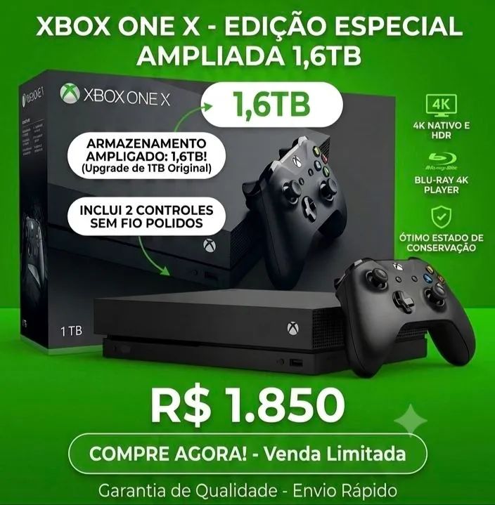 Xbox One X 1,6 Tb - Foto 5