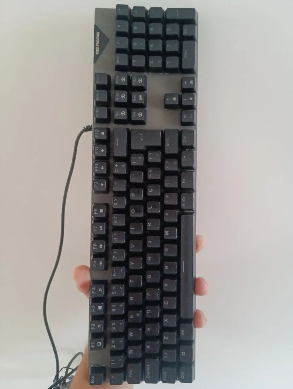 Teclado mecânico switch BLUE semi novo 