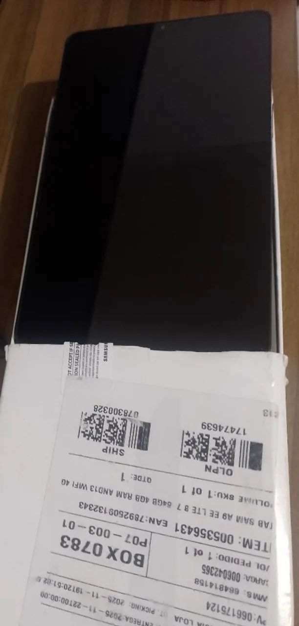 Tablet novo na caixa 