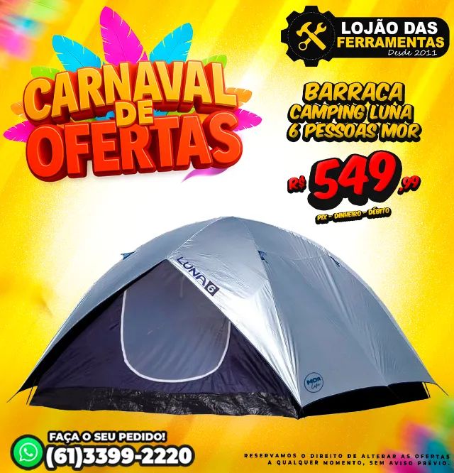 Barraca Camping Luna 6 Pessoas Mor