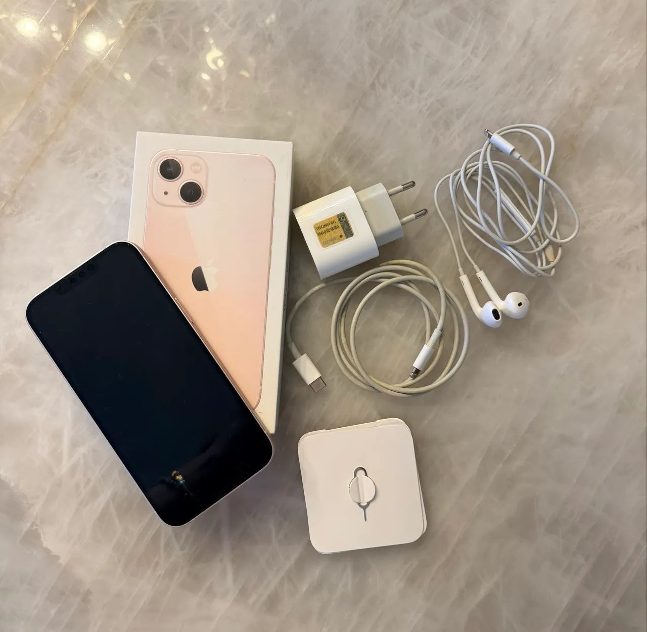 VENDO IPHONE ROSA 128g 