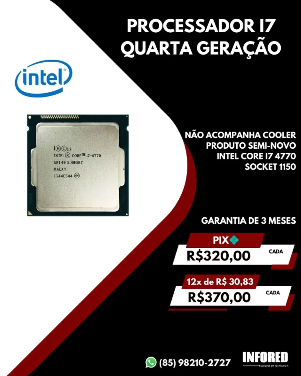 Processadores Intel Core i7 4ª Geração LGA 1150 - Foto 2