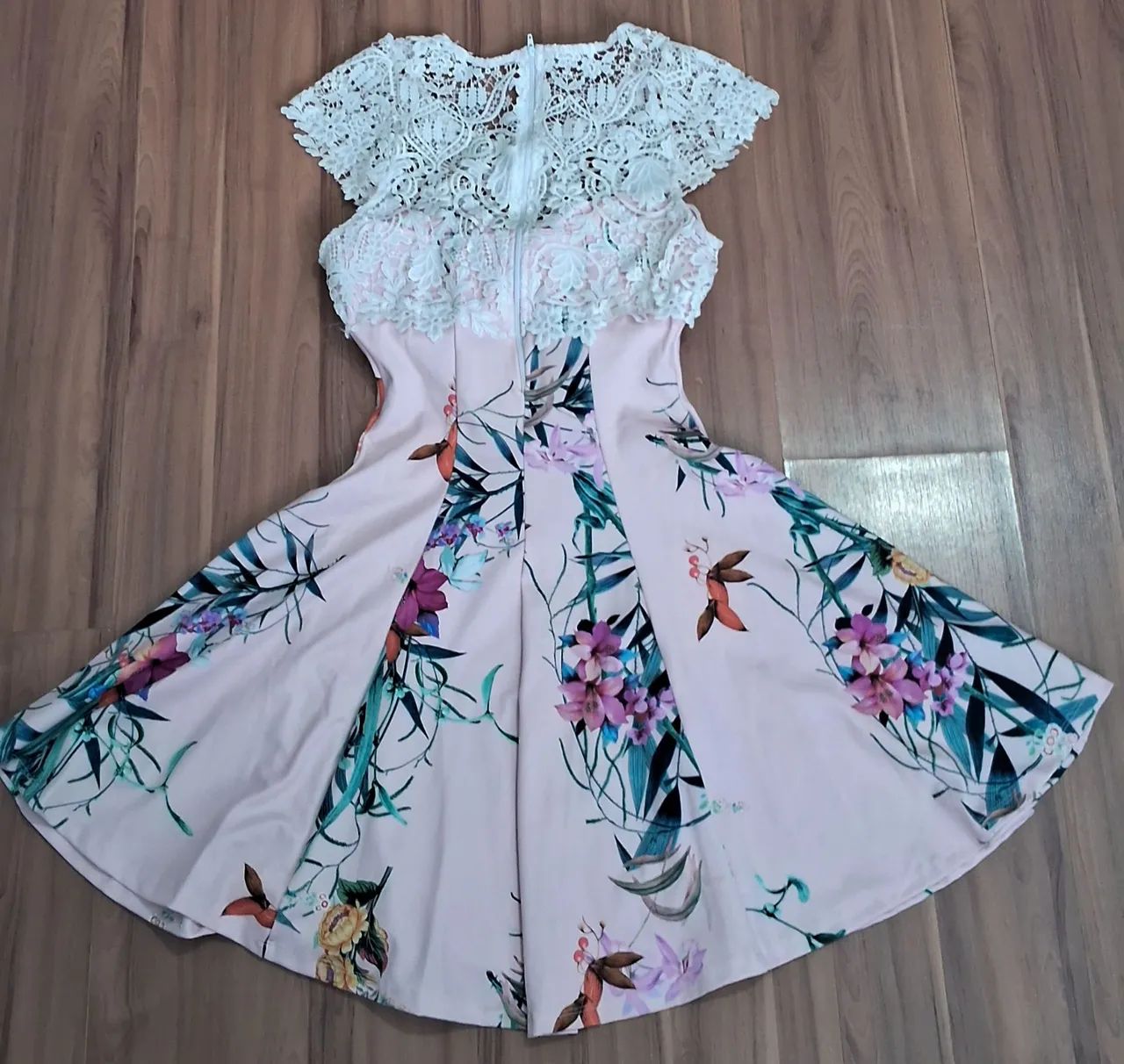 Vestido rosa estampado - Foto 2