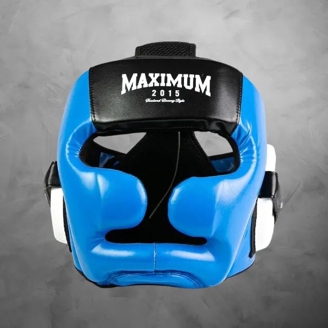 Capacete de Boxe e Muay Thai Maximum Azul - Alta Proteção e Conforto - Foto 2