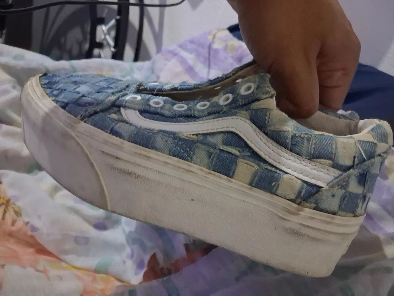 Tênis vans old skool stackform jeans - Foto 2