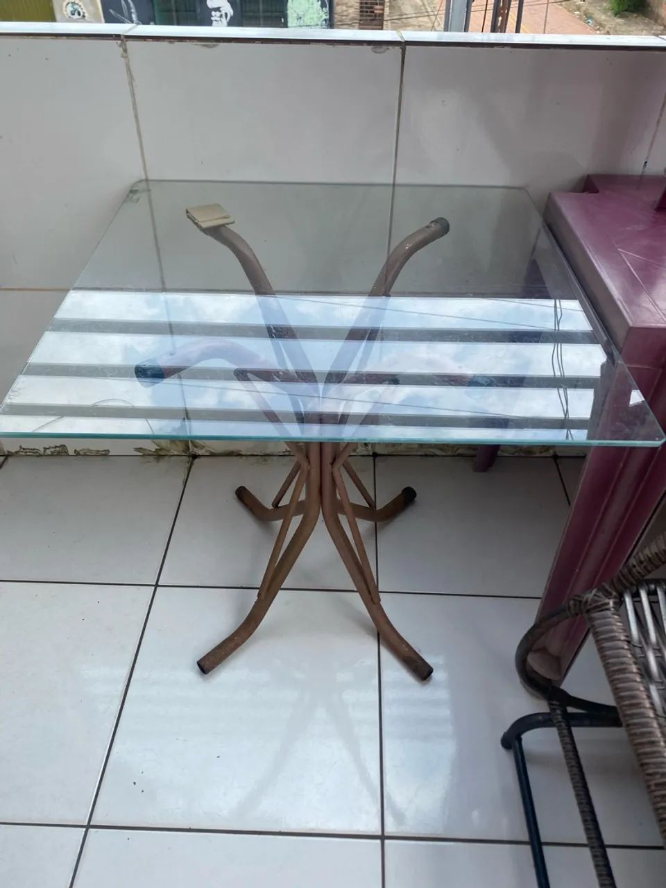 Vendo mesa de vidro
