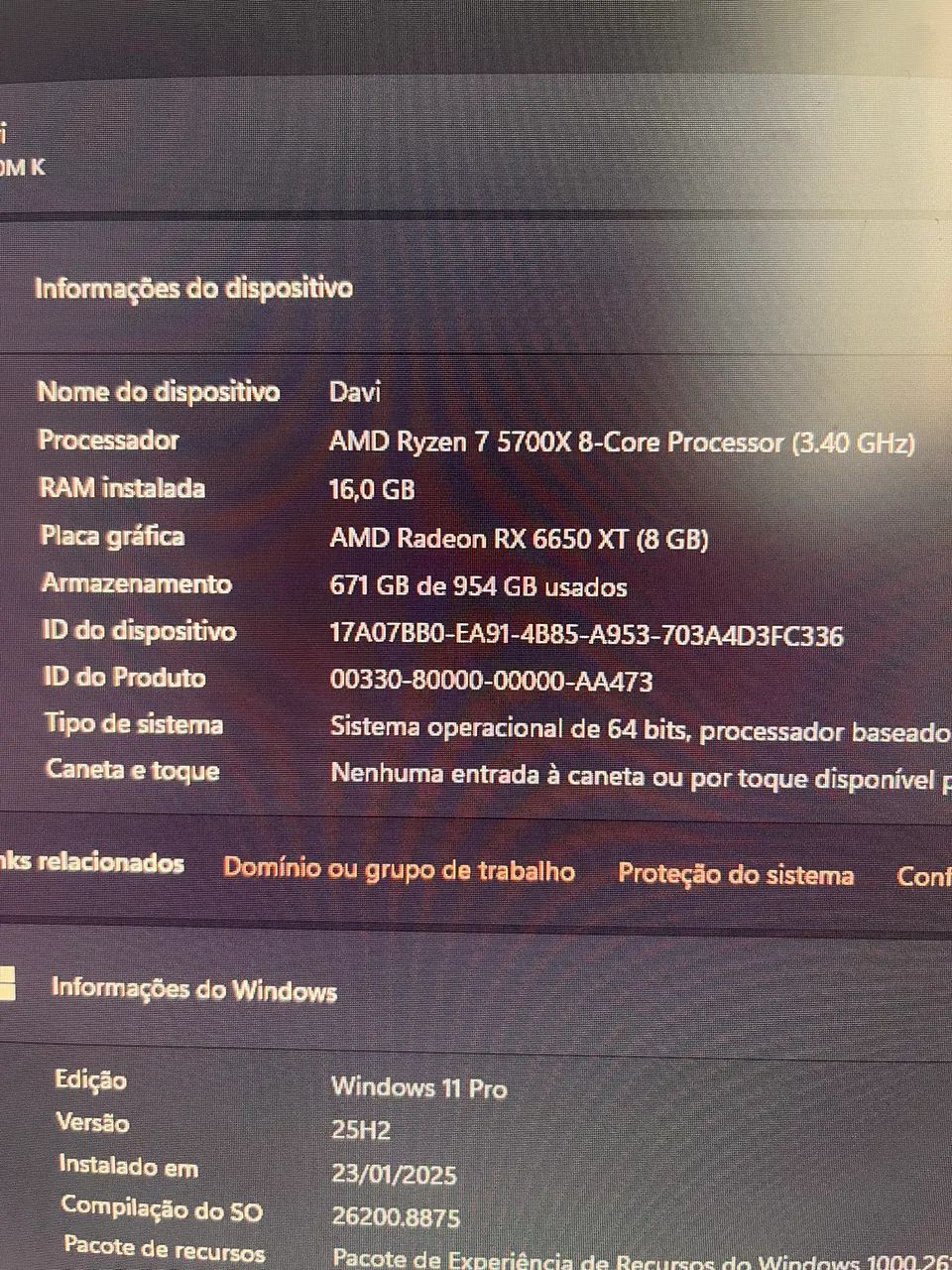 Placa de vídeo RX 6650 xt 8gb (usada) - Foto 5