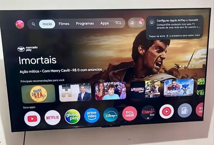 TV smart TCL Android 50 polegadas 4k 