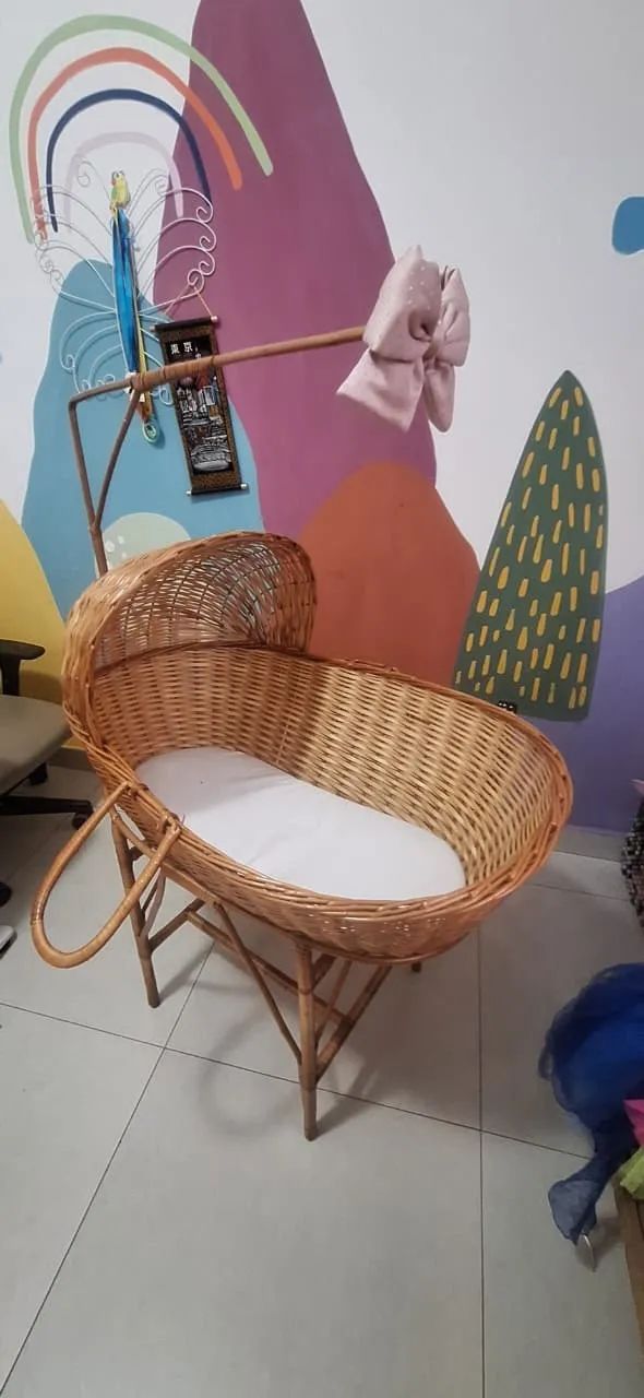 Berço Moisés em vime