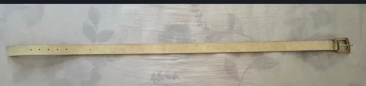 Cinto feminino off white / bege claro - Foto 2