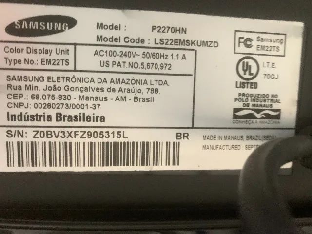 Monitor TV Samsung 22" HDMI/DVI ? Usado - Foto 3
