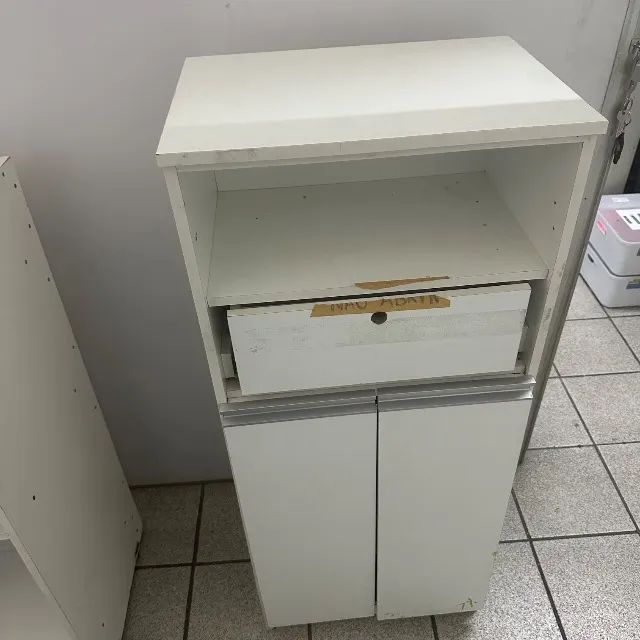 Móvel de Caixa Balcão Compacto Alto Loja Comércio Branco - Foto 2