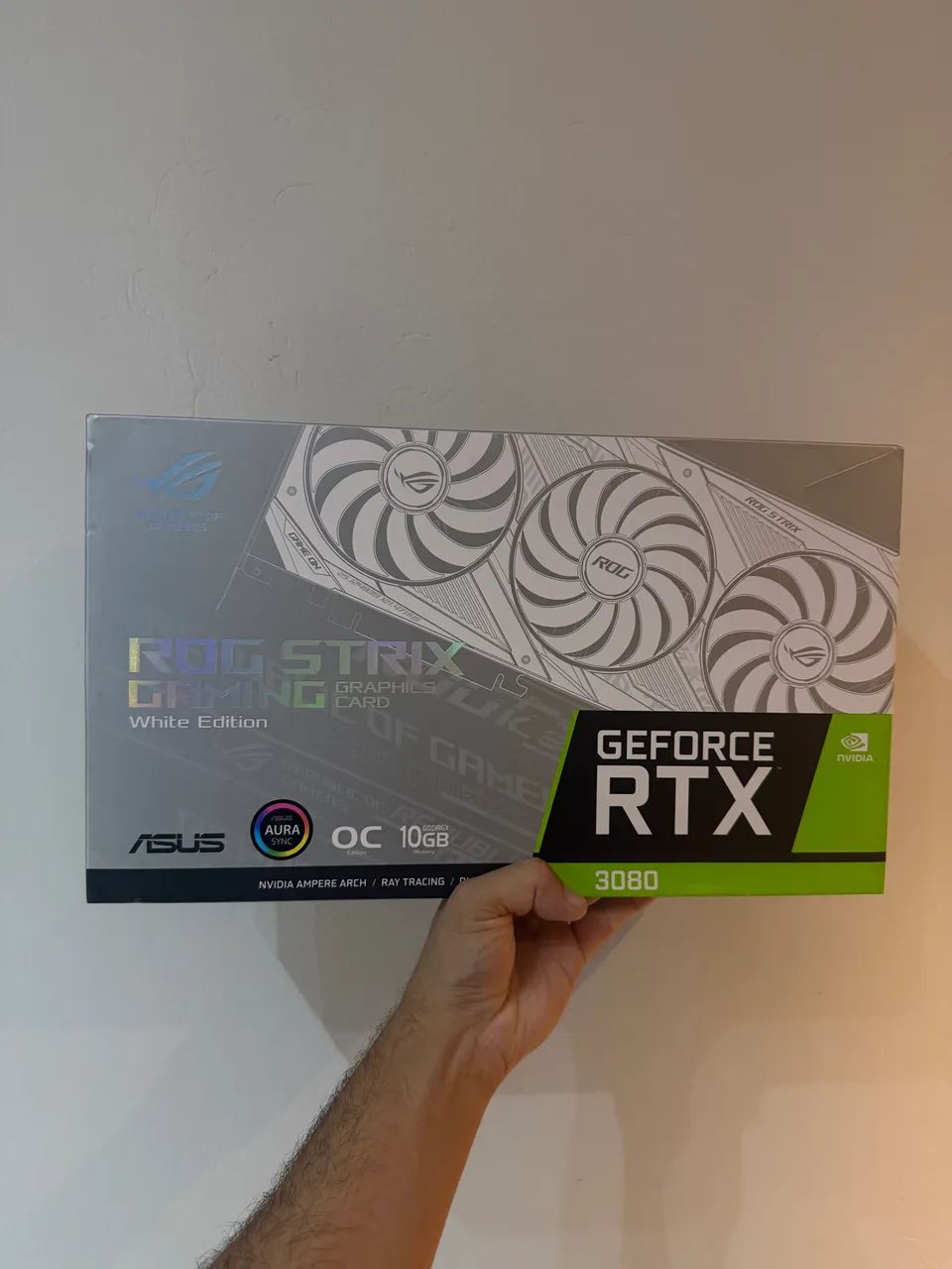 PLACA DE VÍDEO RTX 3080 ROG STRIX WHITE 