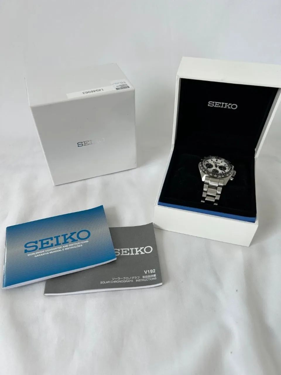 Seiko Prospex Speedtimer Solar Chronograph "Panda" (SSC813) - Completo e Impecável