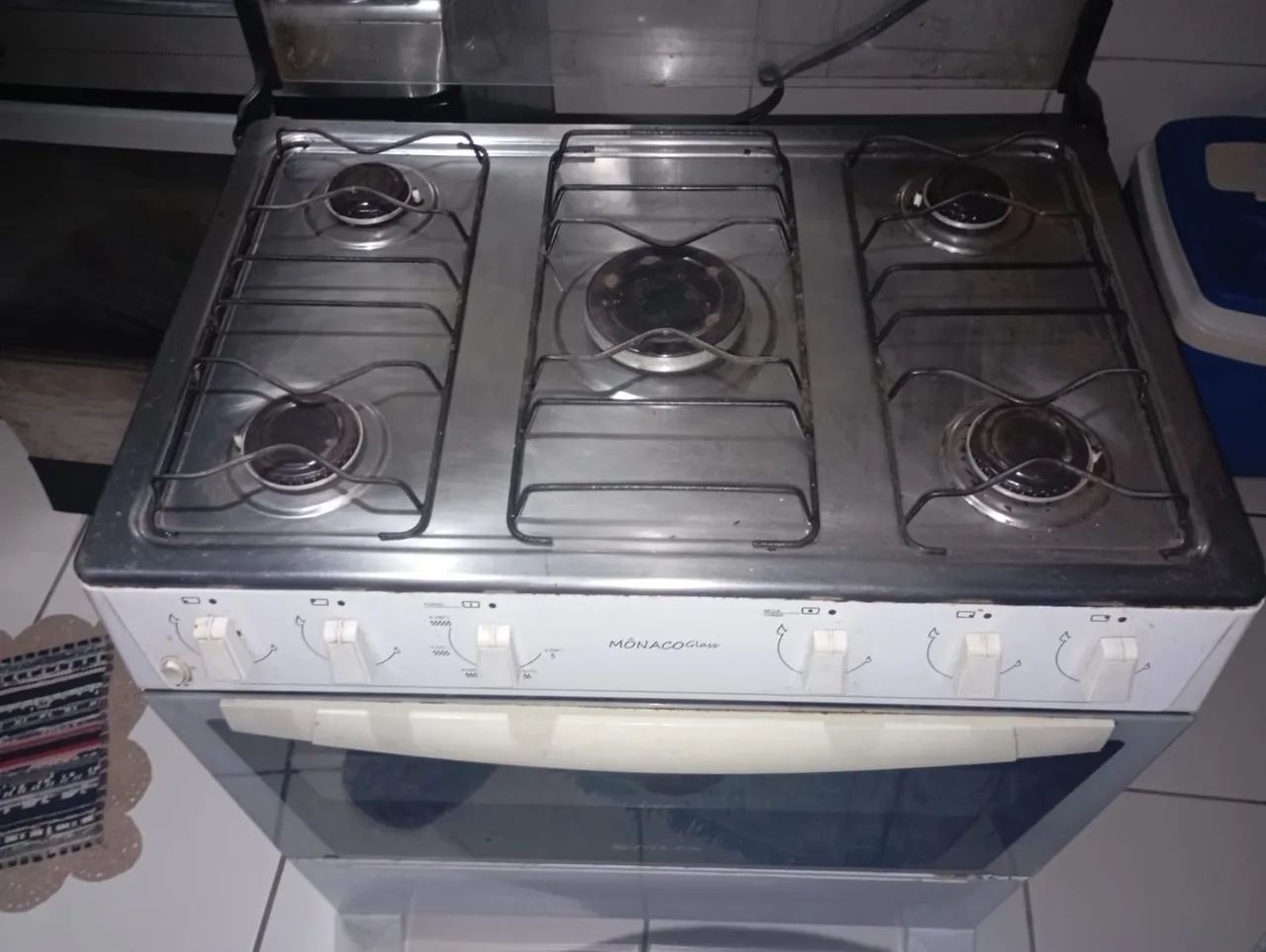 Fogão 5 bocas usado funcionando perfeitamente  - Foto 4