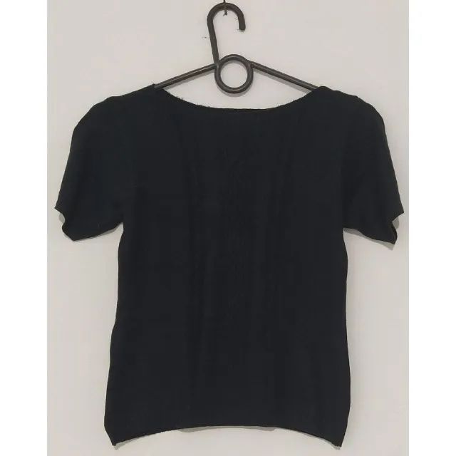 Blusa Preta Tricot