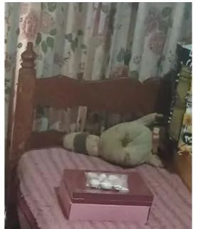 Cama de solteiro em madeira (sem colchão)