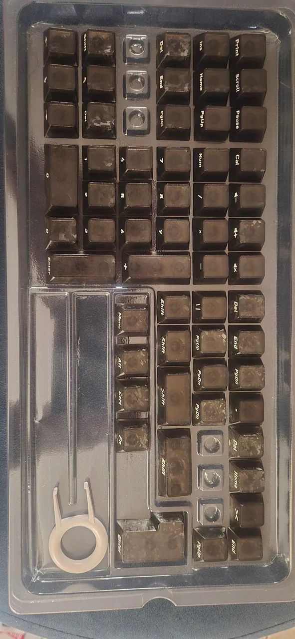 Keycaps padrão Carbon Fiber Cherry Profile - Foto 2