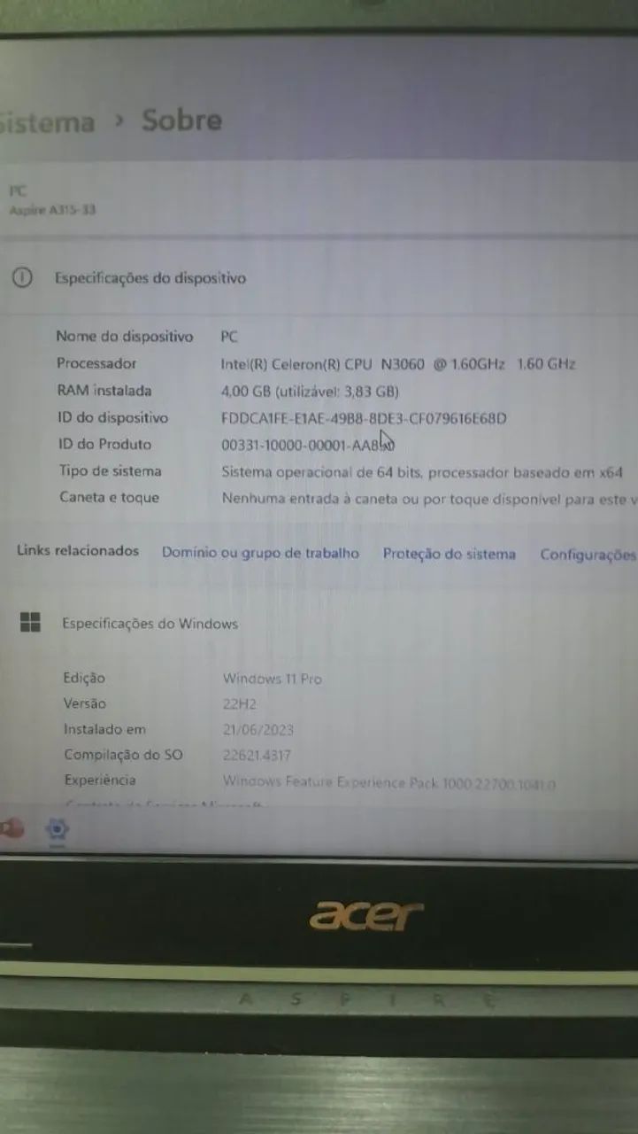 Notebook Acer - Foto 3